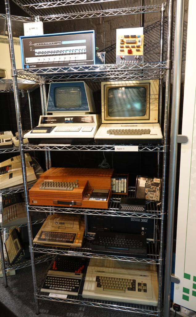 Shelves of Old Computers