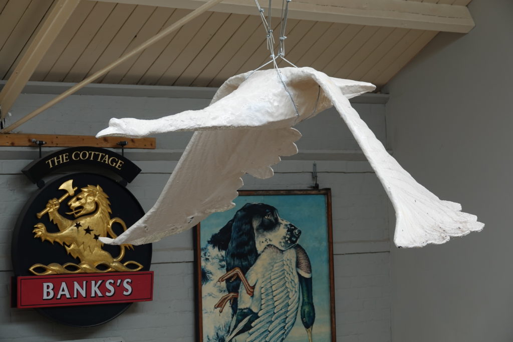 Swan in museum