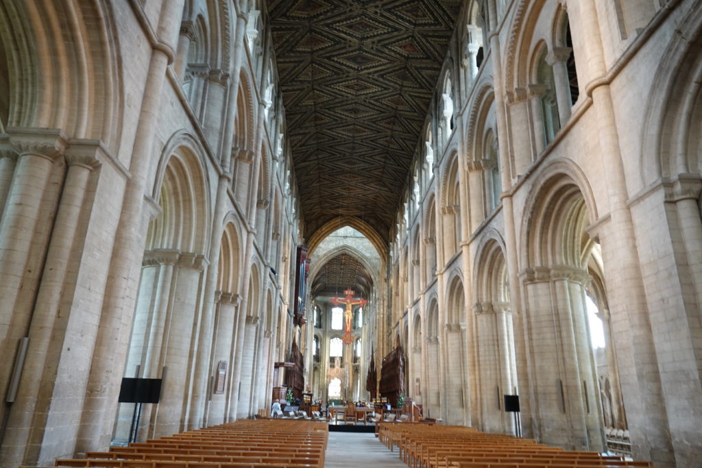 Looking down the nave
