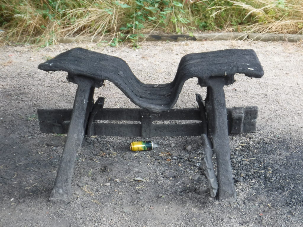 Melted picnic table